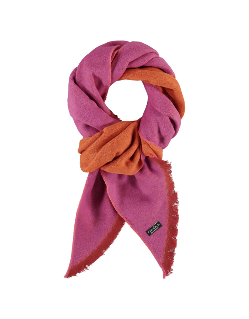 Double Face Scarf in Fuchsia by Fraas