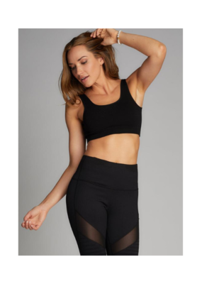 Black Mesh Sports Leggings