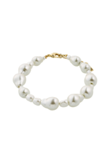 PILGRIM Willpower Pearl Bracelet in Gold by Pilgrim