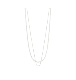 PILGRIM Mille 2 in 1 Necklace in Silver by Pilgrim