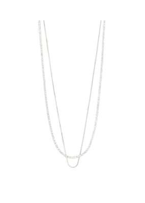 PILGRIM Mille 2 in 1 Necklace in Silver by Pilgrim