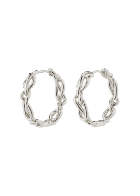 PILGRIM Annemett Hoop Earrings in Silver by Pilgrim