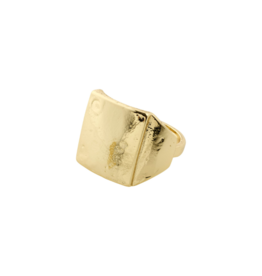 PILGRIM LAST ONE - Anni Signet Ring in Gold by Pilgrim