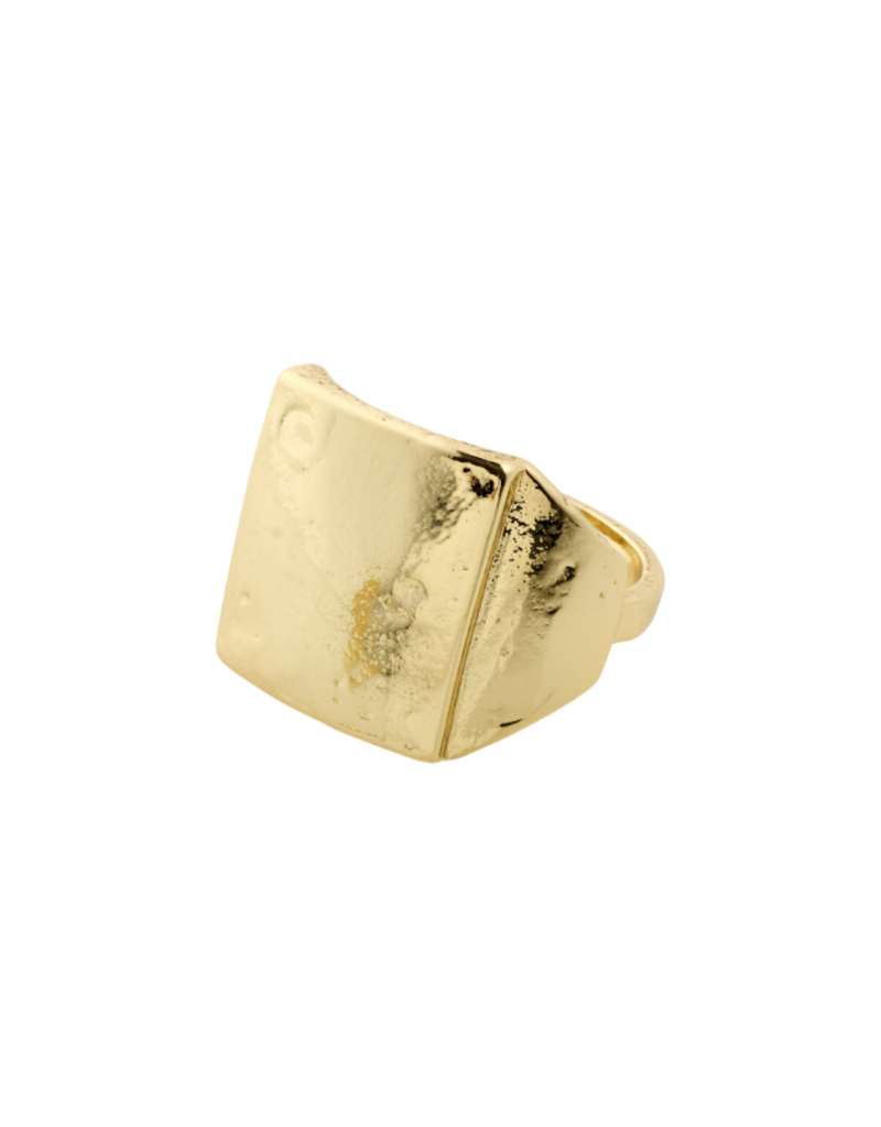 PILGRIM LAST ONE - Anni Signet Ring in Gold by Pilgrim