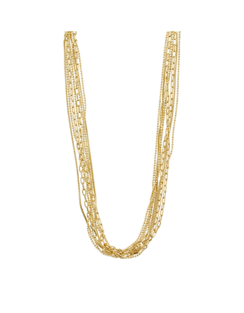 PILGRIM Lilly Chain Necklace in Gold by Pilgrim