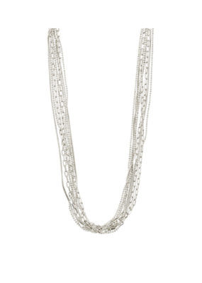 PILGRIM Lilly Chain Necklace in Silver by Pilgrim