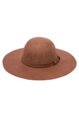 San Diego Hats Beyond the Prairie Felt Fedora in Brown by San Diego Hats