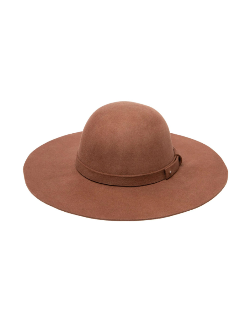 San Diego Hats Beyond the Prairie Felt Fedora in Brown by San Diego Hats
