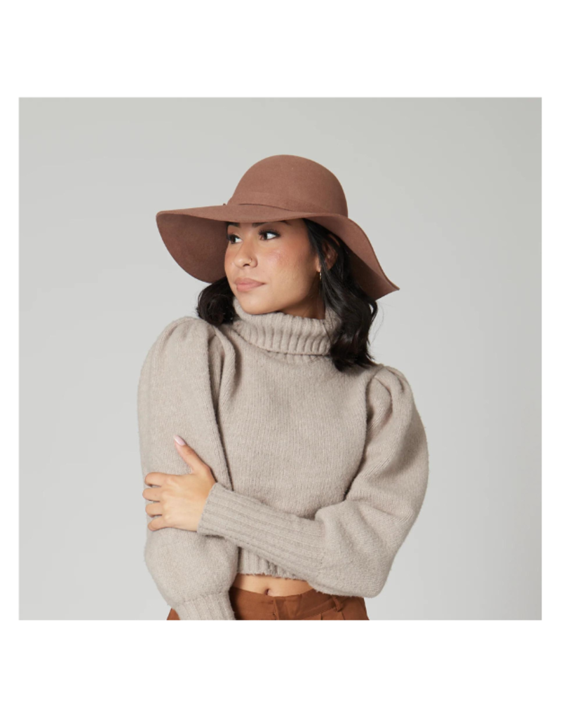 San Diego Hats LAST ONE - Beyond the Prairie Felt Fedora in Brown by San Diego Hats