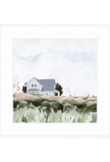 Celadon Art House On A Hill I - 27"x27"