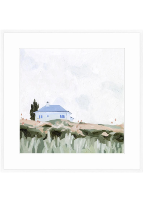 Celadon Art House On A Hill II - 27x27