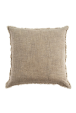 Indaba Trading Selena Linen Pillow in Grey