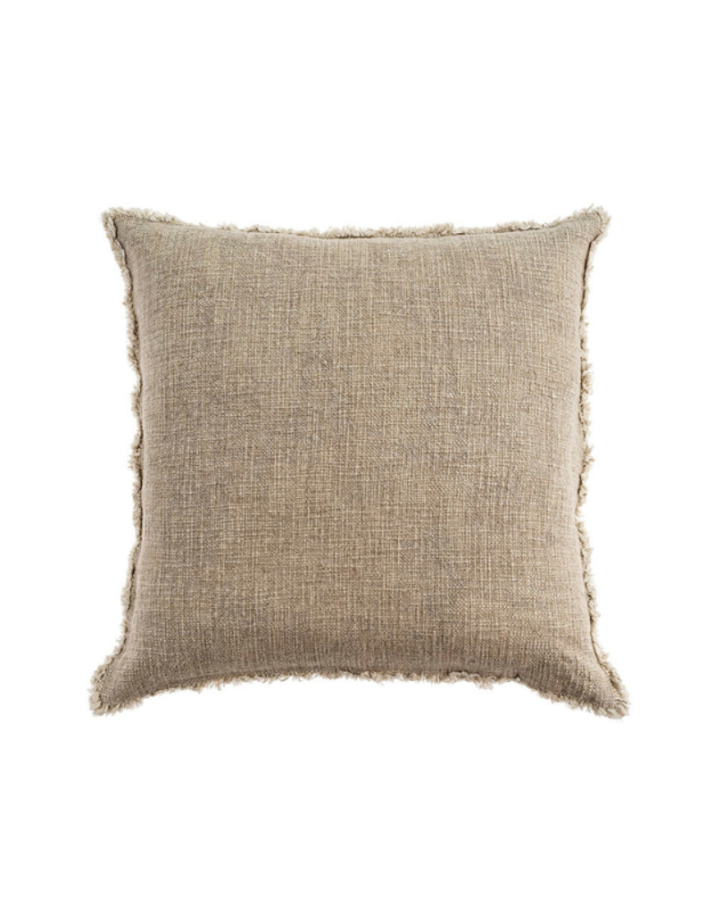 Indaba Trading Selena Linen Pillow in Grey