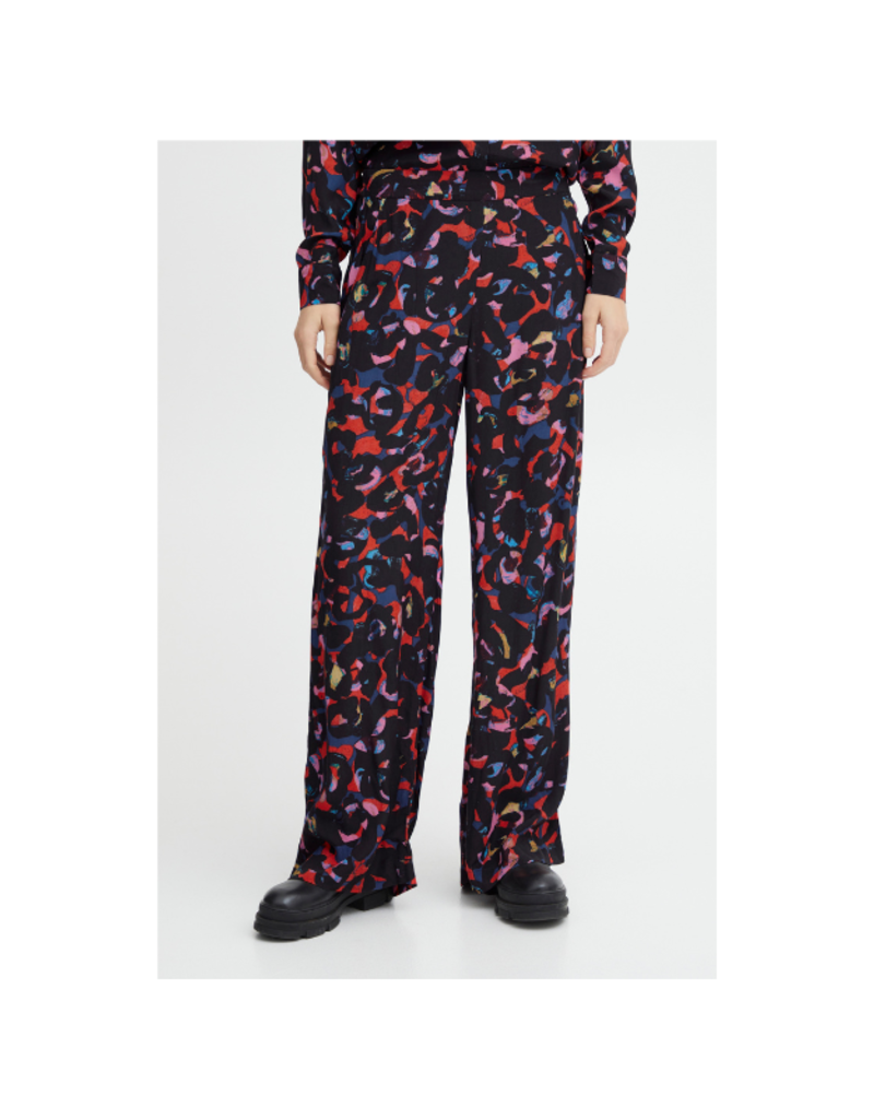 ICHI LAST ONE - SIZE 38 - Kimli Pant in Poppy Red Print by ICHI