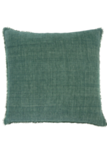 Indaba Trading Lina Linen Pillow in Celeste Green 24"