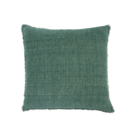 Indaba Trading Lina Linen Pillow in Celeste Green 24"