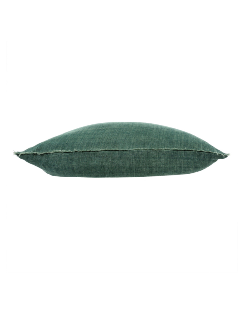 Indaba Trading Lina Linen Pillow in Celeste Green 24"