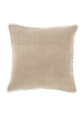 Indaba Trading Lina Linen Pillow in Oat 20"