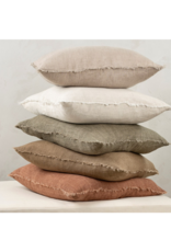 Indaba Trading Lina Linen Pillow in Oat 20"