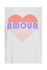 b.young Safa Amour Tee in Off White by b.young