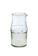 Indaba Trading Aqua Pressed Glass Pitcher