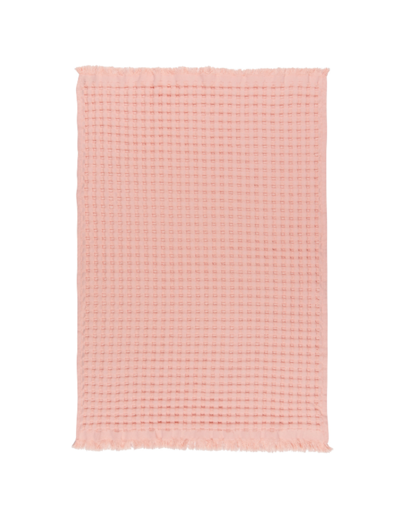 Danica Organic Waffle Hand Towel in Blush