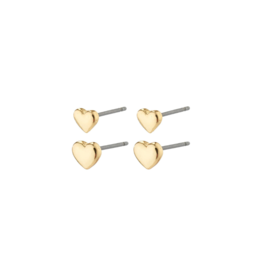 PILGRIM Afroditte Earring Set in Gold by Pilgrim