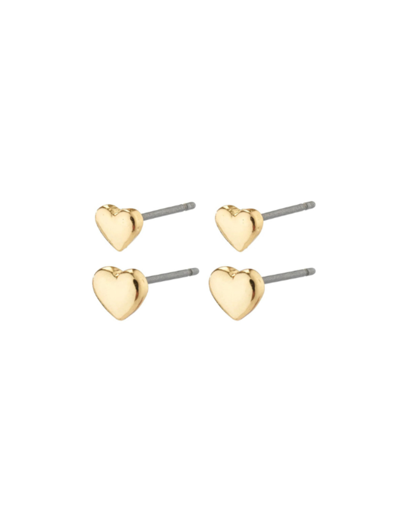 PILGRIM Afroditte Earring Set in Gold by Pilgrim