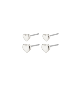 PILGRIM Afroditte Earring Set in Silver by Pilgrim