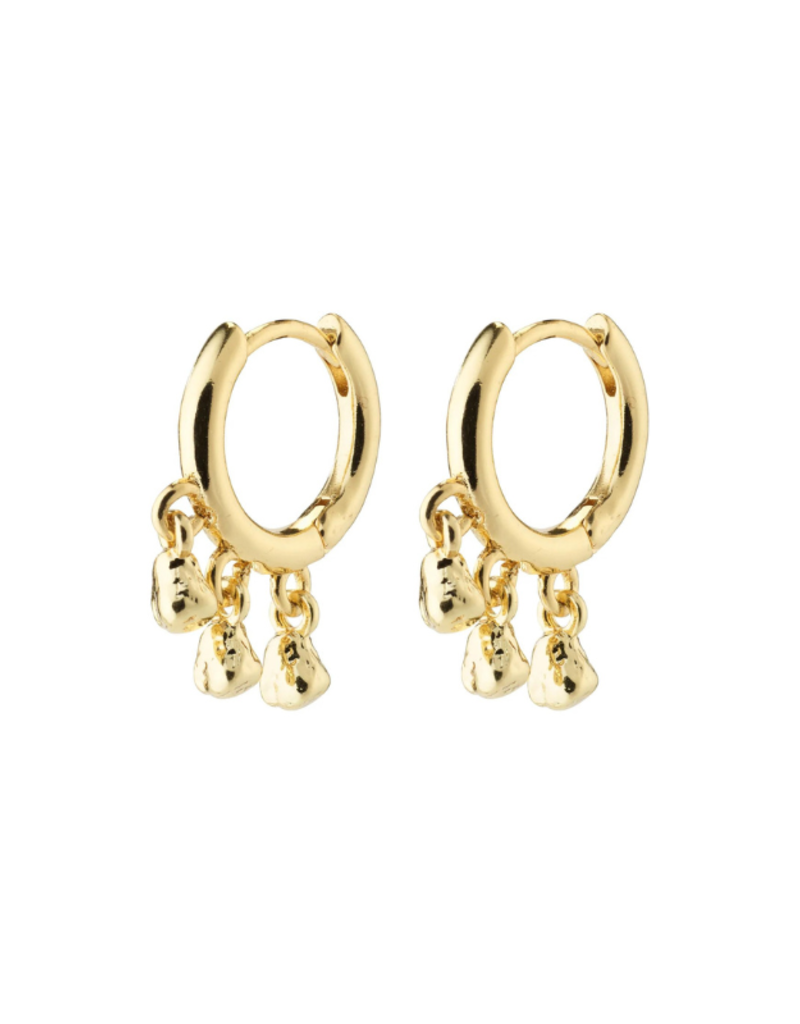 PILGRIM Hallie Hoop Earrings in Gold by Pilgrim