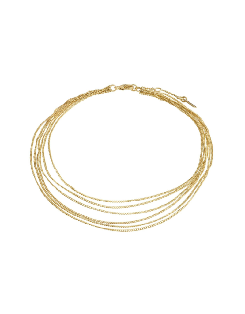 PILGRIM Pause Anklet in Gold by Pilgrim