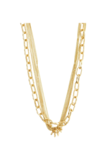 PILGRIM Pause 2in1 Necklace in Gold by Pilgrim