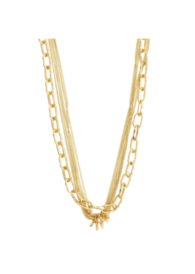 PILGRIM LAST ONE - Pause 2in1 Necklace in Gold by Pilgrim