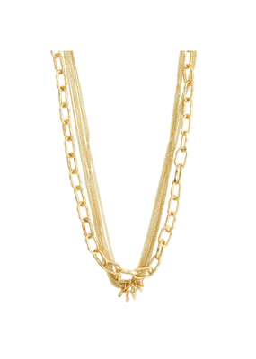 PILGRIM Pause 2in1 Necklace in Gold by Pilgrim