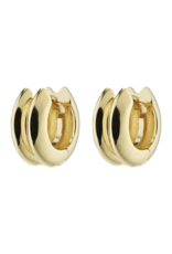 PILGRIM Reflect Hoop Earrings in Gold by Pilgrim