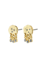 PILGRIM Breathe Earrings in Gold by Pilgrim