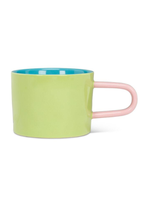 Tri Coloured Mug in Green