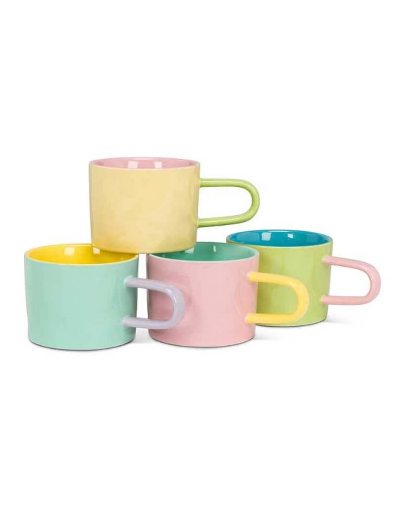 Tri Coloured Mug in Green