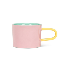 Tri Coloured Mug in Pink