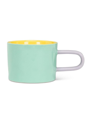 Tri Coloured Mug in Teal