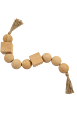 Indaba Trading Yellow Teak Decor Beads