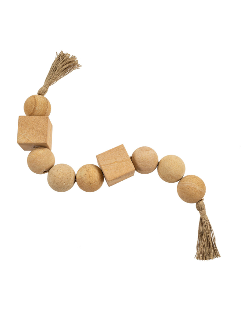 Indaba Trading Yellow Teak Decor Beads