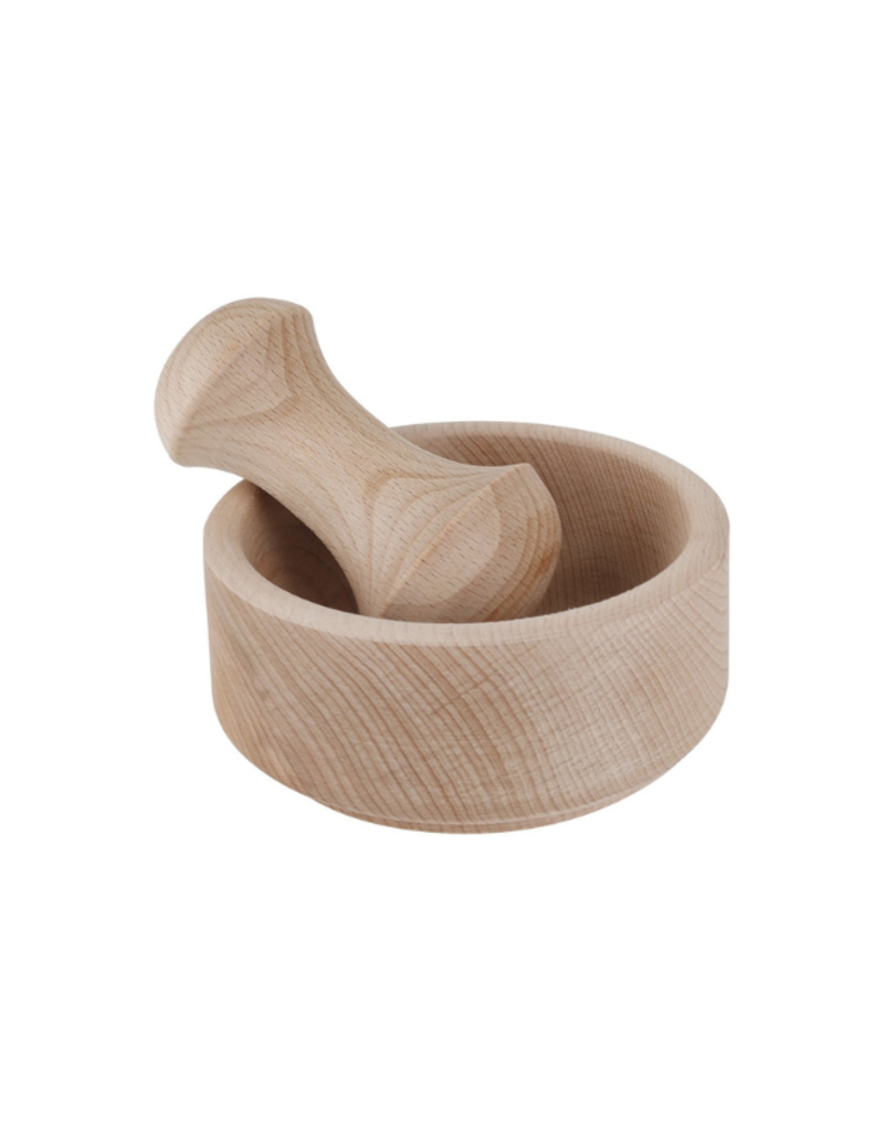 Wooden Mortar and Pestle