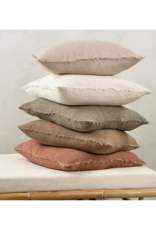 Indaba Trading Lina Linen Pillow in Rooibos 20x20