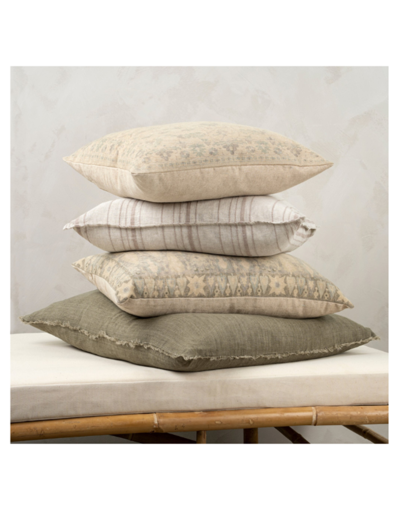 Indaba Trading Lina Linen Pillow in Shadow 20"