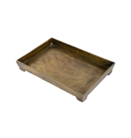 Indaba Trading Footed Coffee Table Tray Large in Bronze