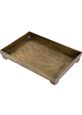 Indaba Trading Footed Coffee Table Tray Large in Bronze