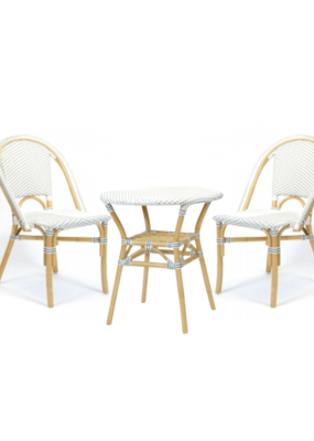 Bacon Basketware Ltd PRE-ORDER SALE! Woven Bistro Table + Chairs Set