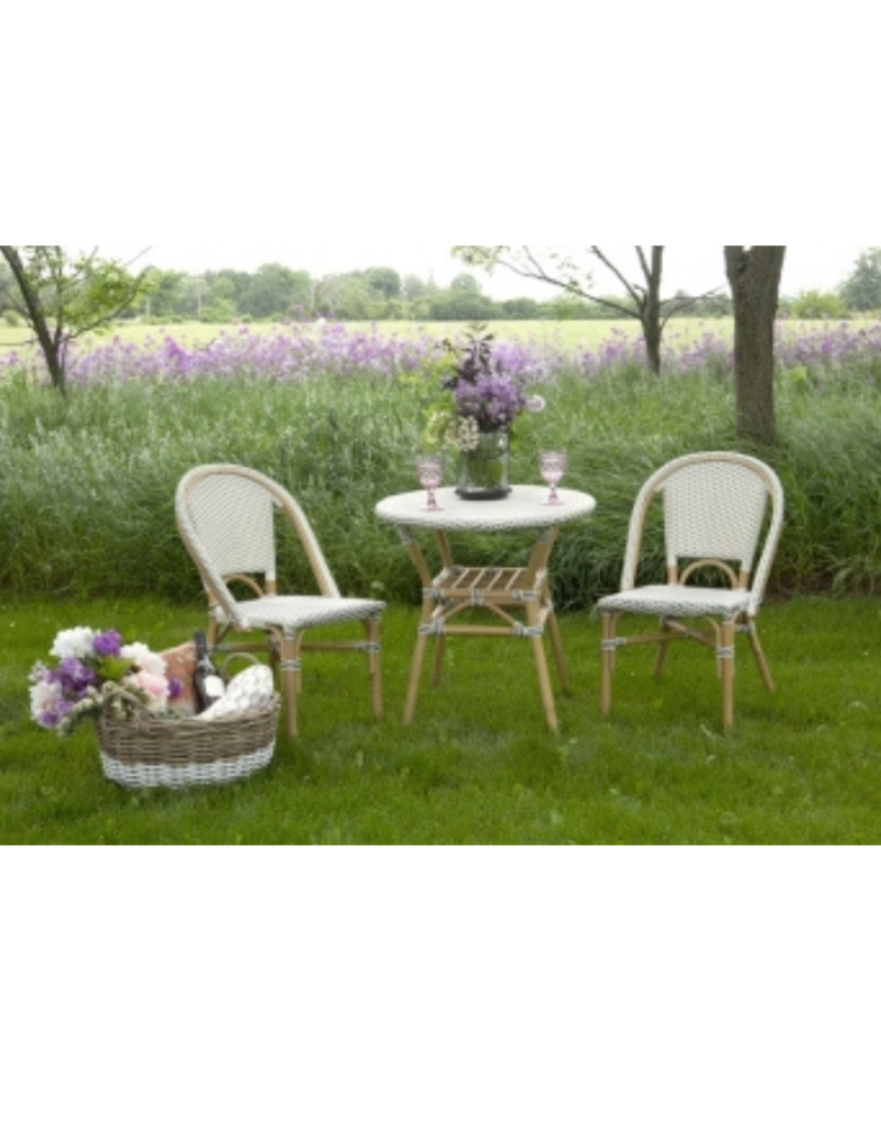 Bacon Basketware Ltd SPECIAL ORDER Woven Bistro Table + Chairs Set