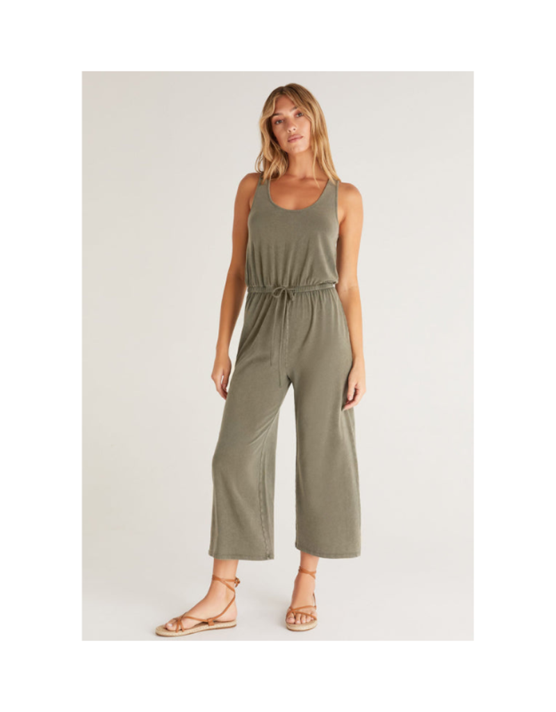 z supply Easygoing Jumpsuit in Olive by Z Supply